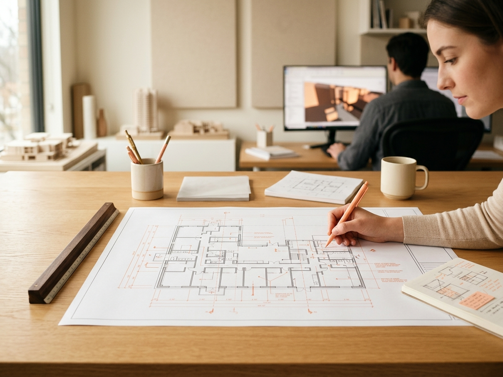 Phase 02 — Skill development, floor plan with measurement marks